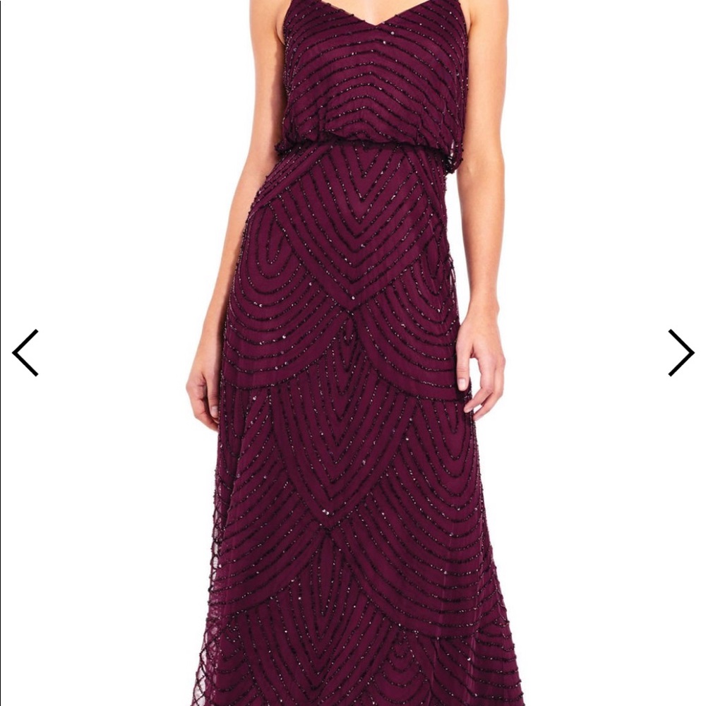 Adrianna Papell beaded gown
